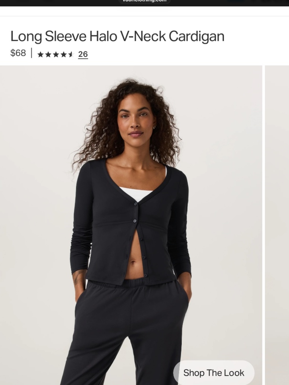 NWT S Vuori Halo Cardigan Black